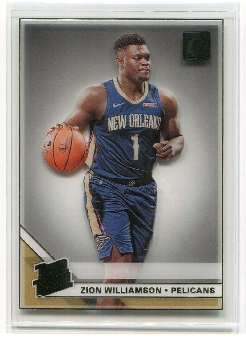 DELETE 115606 2019-20 Clearly Donruss Gold 51 Zion Williamson RR Rated Rookie