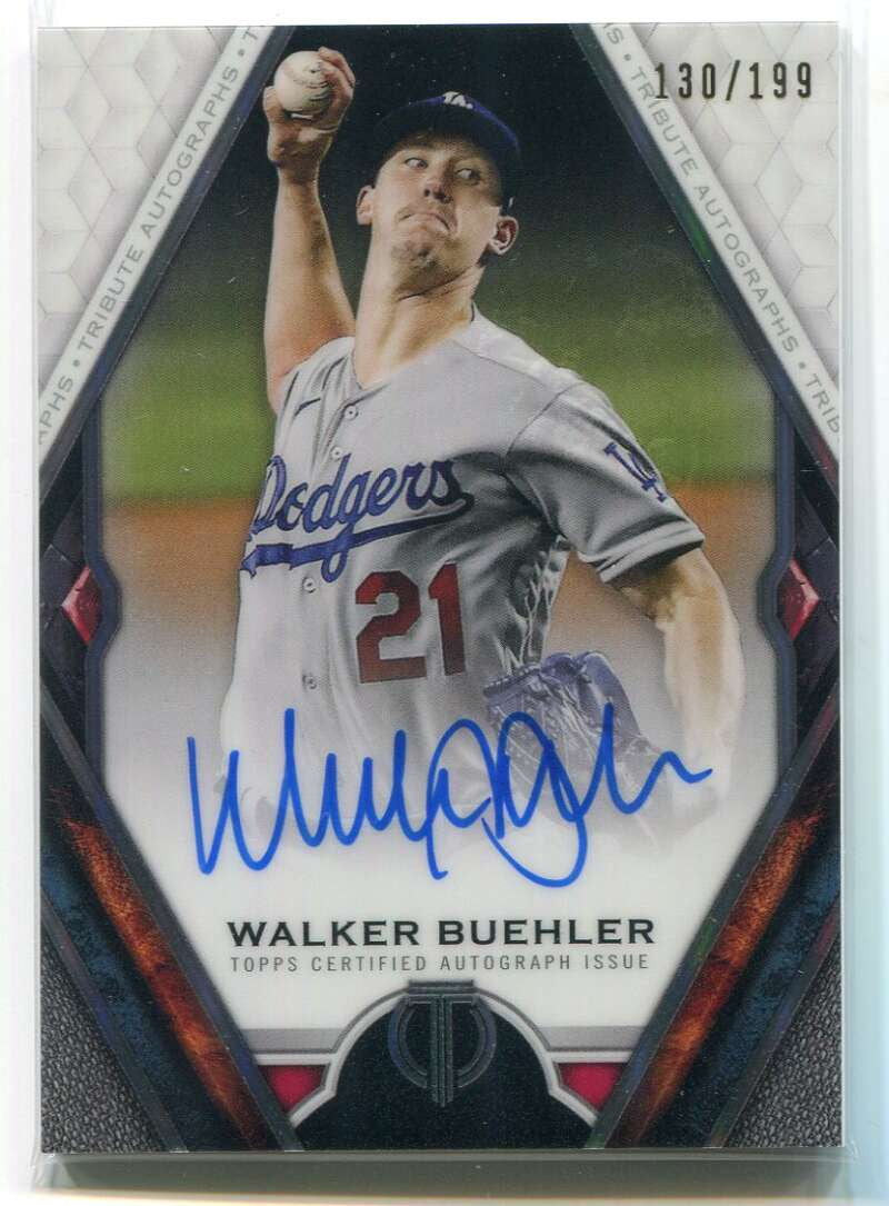 DELETE 115625 2021 Topps Tribute Autographs TAWB Walker Buehler Auto 130/199