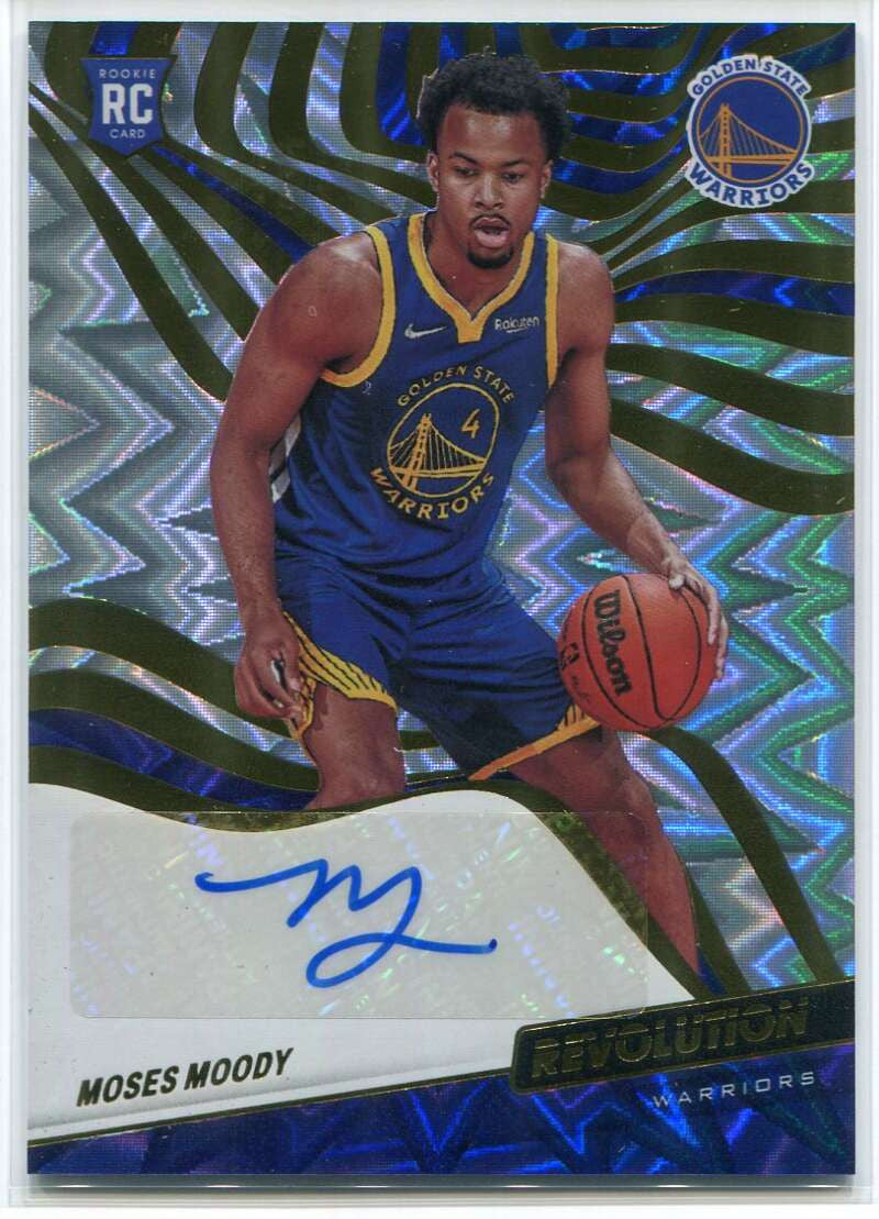 DELETE 115698 2021-22 Panini Revolution Autographs Fractal 11 Moses Moody Rookie Auto 97/100