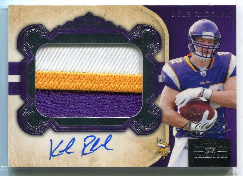 DELETE 115755 2011 Playoff National Treasures 310 Kyle Rudolph Rookie Patch Auto 23/99
