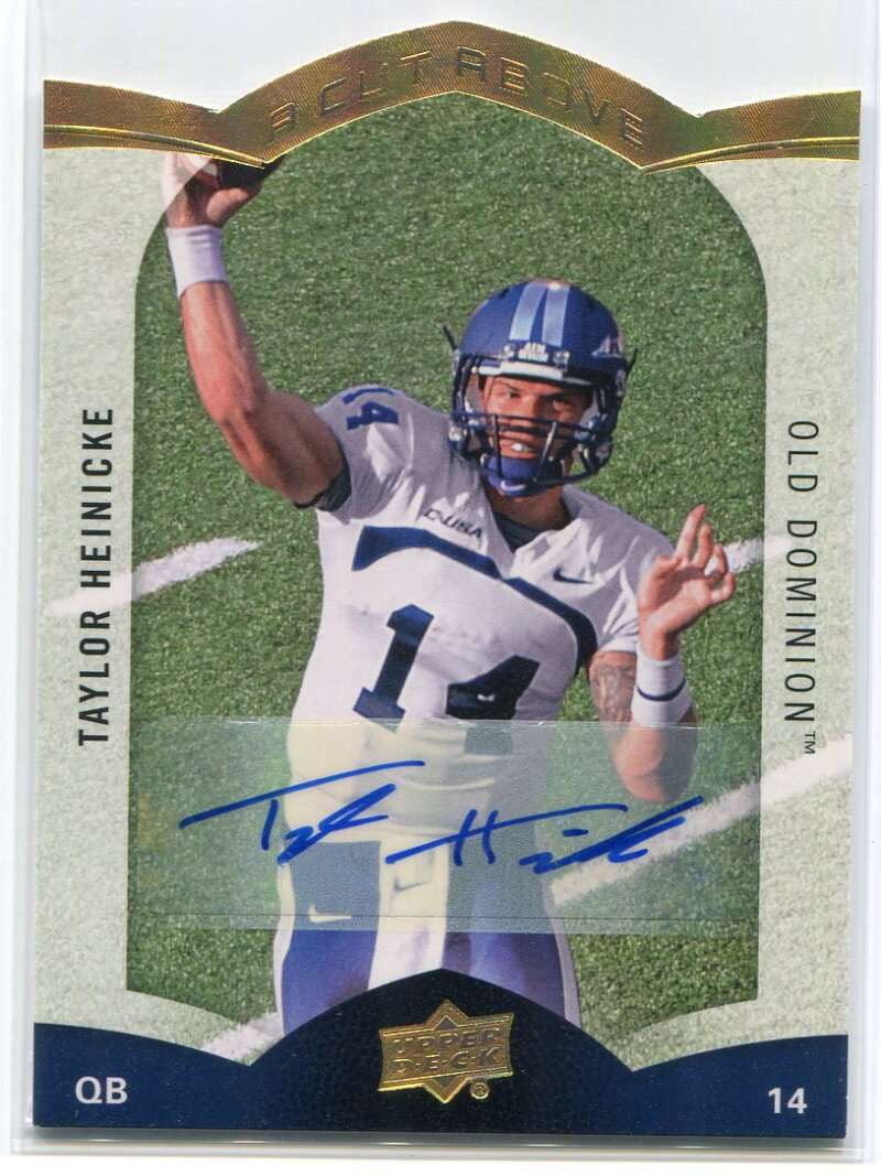 DELETE 115762 2015 Upper Deck A Cut Above Autographs aca54 Taylor Heinicke Rookie Auto