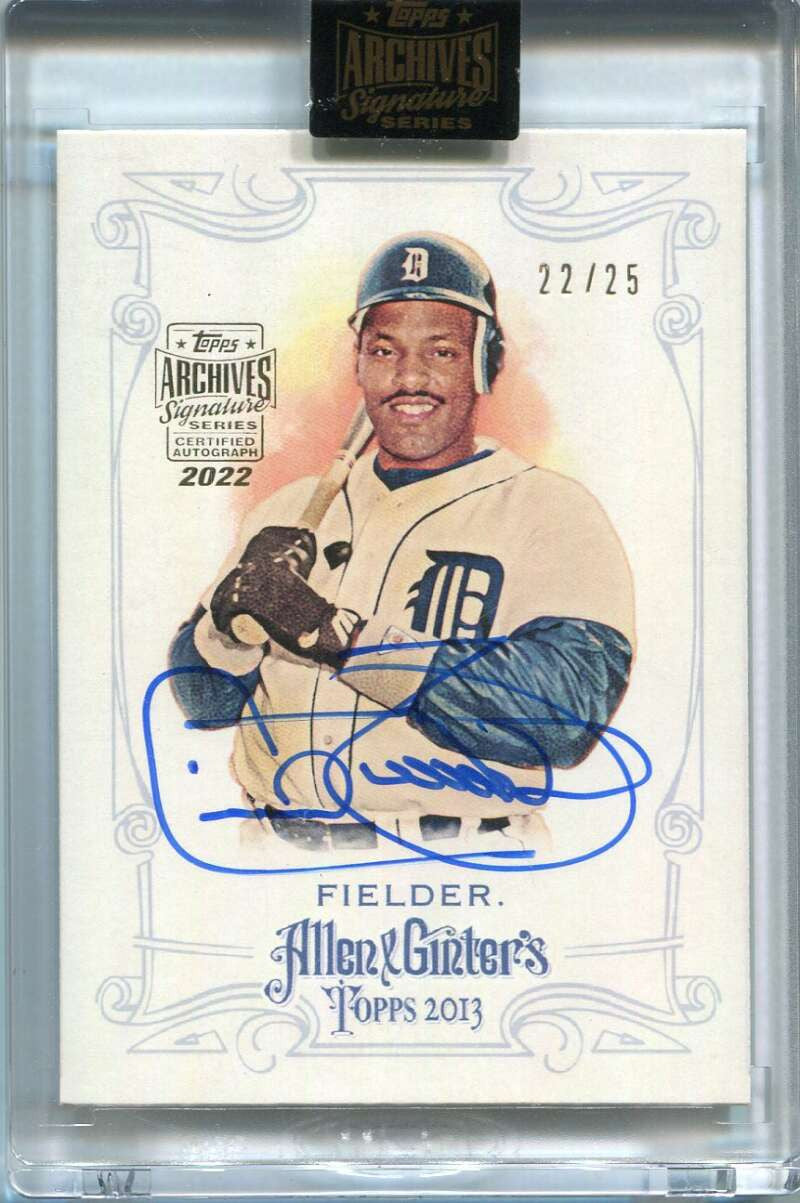 2022 Topps Archives Signature Series Retired Cecil Fielder Auto 22/25 2013 A &amp; G