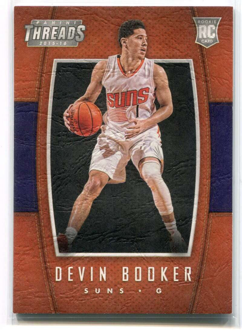 DELETE 115895 2015-16 Panini Threads 233 Devin Booker LTHR Rookie Leather