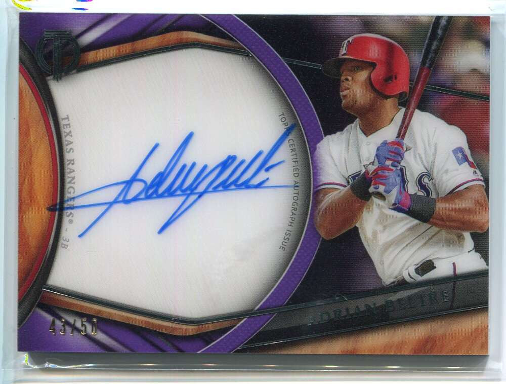 2018 Topps Tribute Autographs Purple TAAB Adrian Beltre Auto 43/50