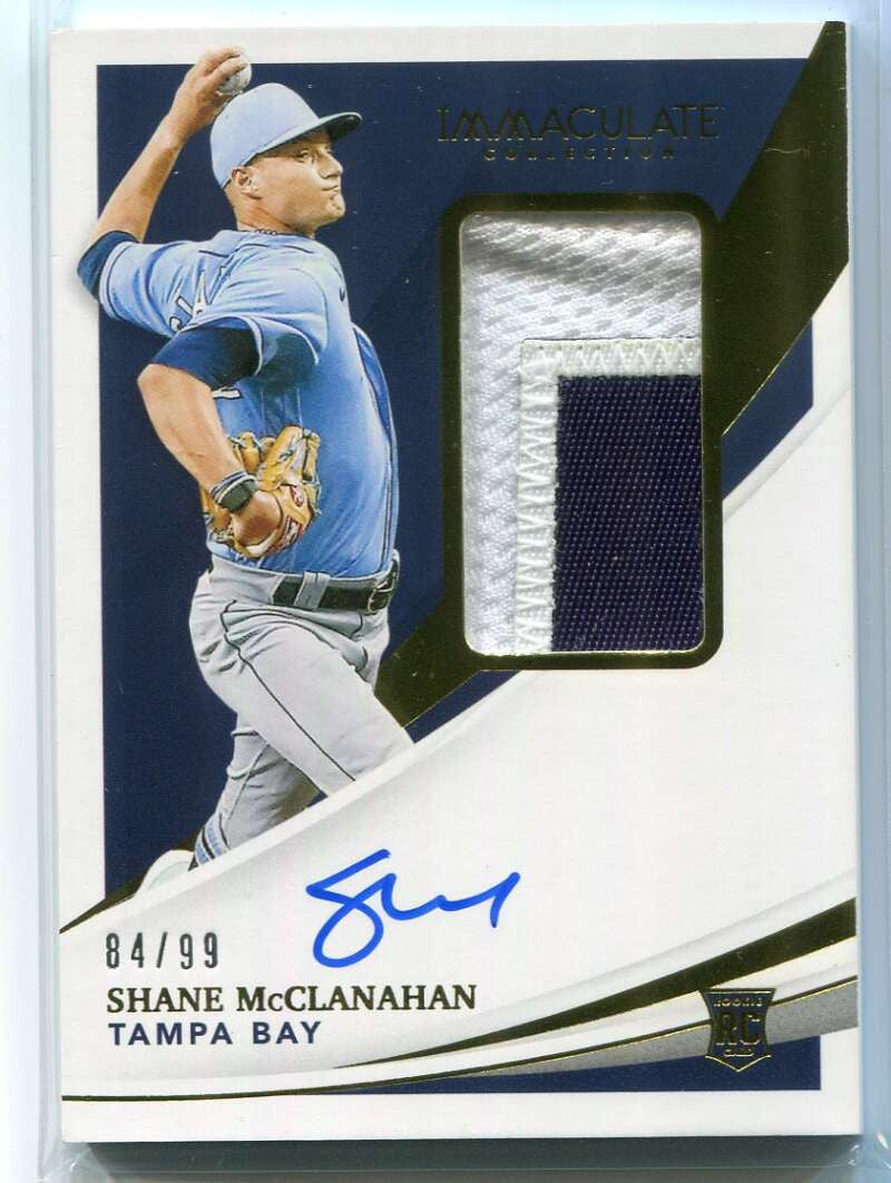 2021 Immaculate Collection 134 Shane McClanahan Rookie Patch Auto 84/99