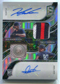DELETE 115973 2021 Spectra 13 Ian Anderson Deivi Garcia Rookie Dual Patch Button Auto 7/8
