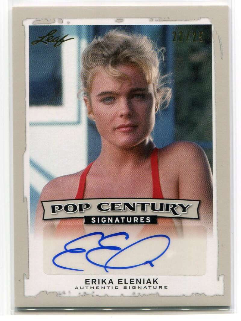 2014 Leaf Pop Century Silver baee1 Erika Eleniak Auto 22/25