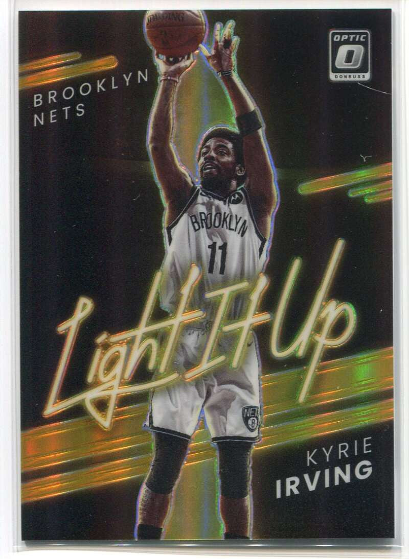 2021-22 Donruss Optic Light It Up Gold Refractor 1 Kyrie Irving 9/10