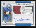 2020 National Treasures NFL Gear D'Andre Swift RC Dual Ball Jersey Auto 87/99