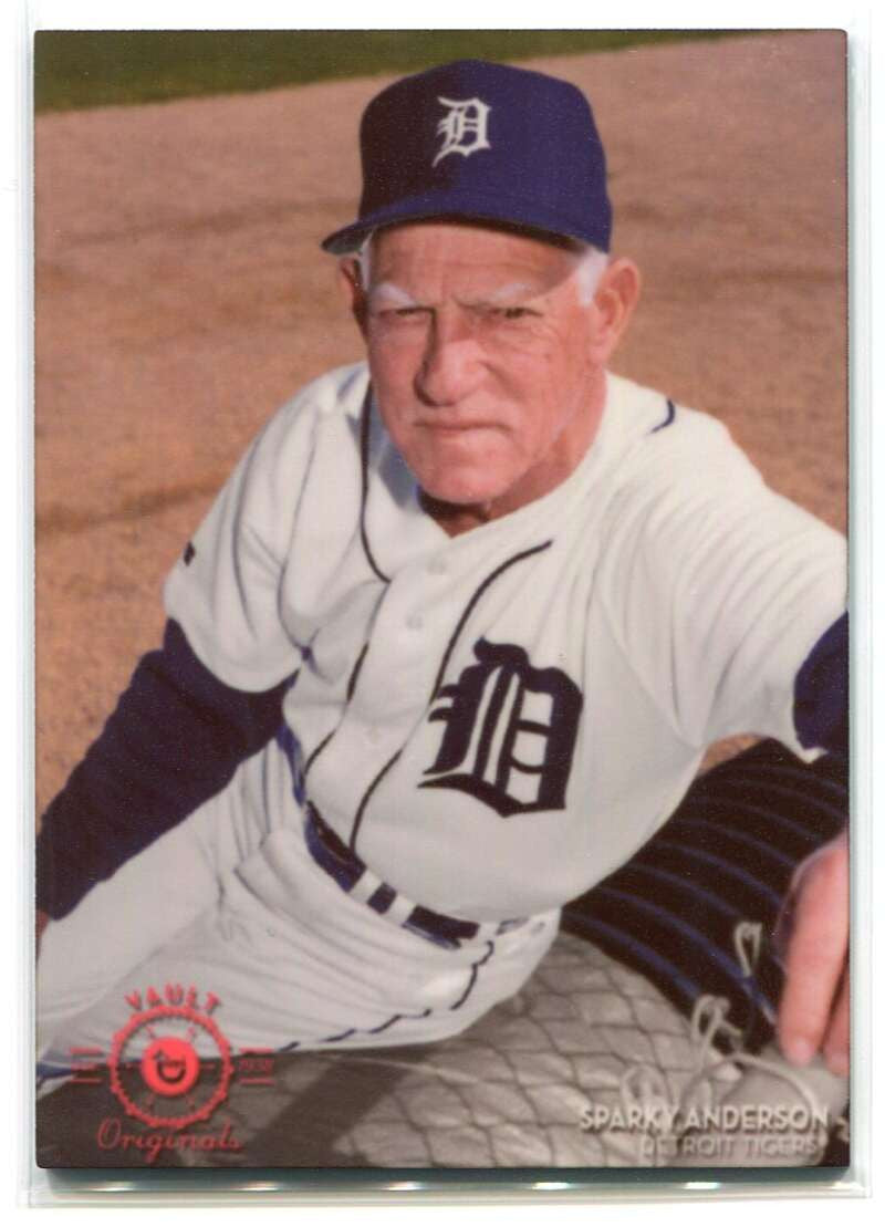 2016 Topps Legacies of Baseball Vault Metals Red Logo vm4 Sparky Anderson 3/5