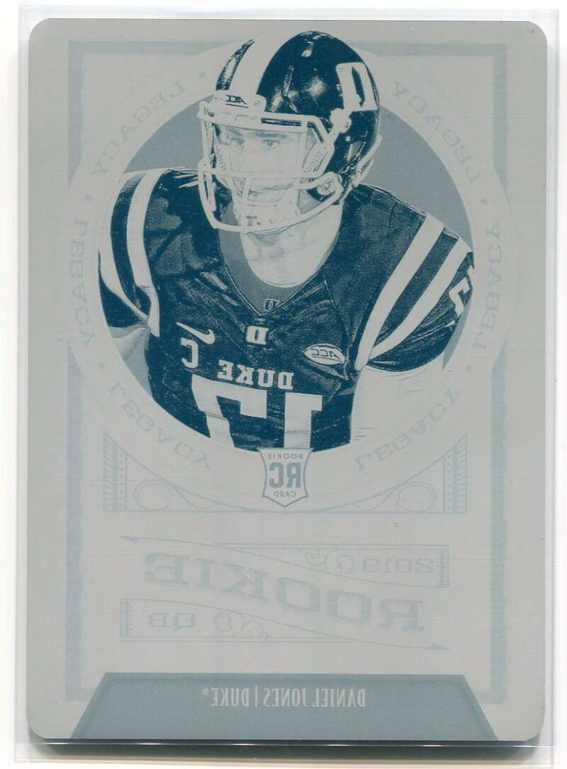 2019 Panini Legacy Plates Patches Printing Plate Cyan Daniel Jones Rookie 1/1