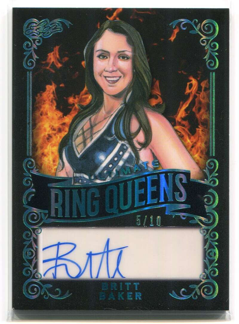 2020 Leaf Ultimate Ring Queens Autographs Platinum Foil Britt Baker Auto 5/10