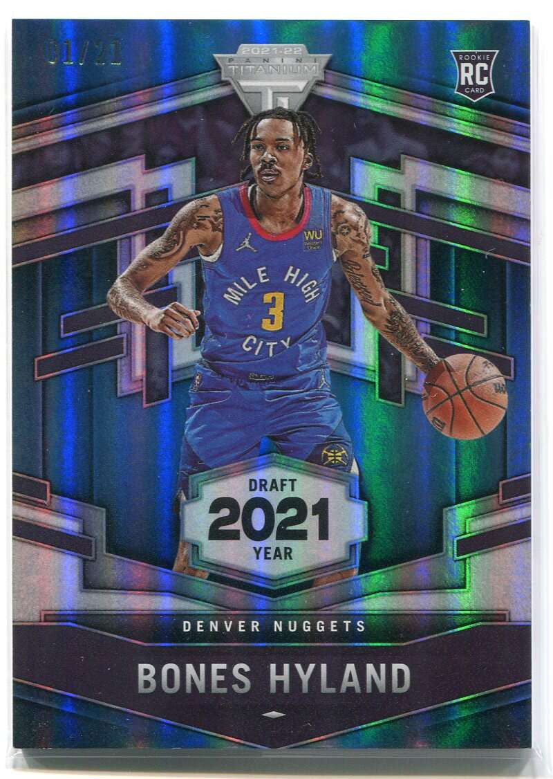 DELETE 116230 2021-22 Panini Chronicles 561 Bones Hyland Titanium Rookie 1/21 Draft Year