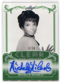 2017 Leaf Pop Century Clear Autographs Green cnn1 Nichelle Nichols Auto 9/10