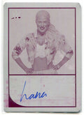 2016 Topps WWE Road to WrestleMania Printing Plate Magenta Lana Auto 1/1