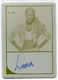 2016 Topps WWE Road to WrestleMania Printing Plate Yellow NNO Lana Auto 1/1