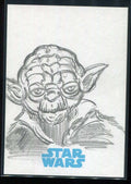 2015 Star Wars The Force Awakens Series One Sketches NNO James Bukshot Yoda 1/1