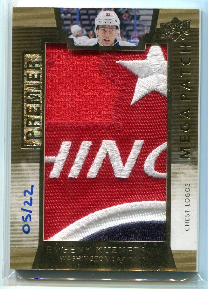 2014-15 UD Premier Mega Patch Chest Logos Evgeny Kuznetsov Rookie Patch 5/22