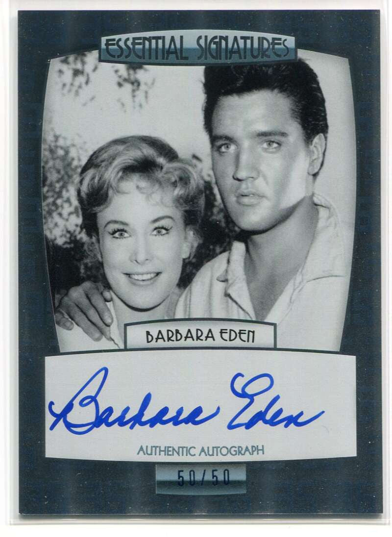 2012 Essential Elvis Autographs Blue ESBE Barbara Eden Auto 50/50