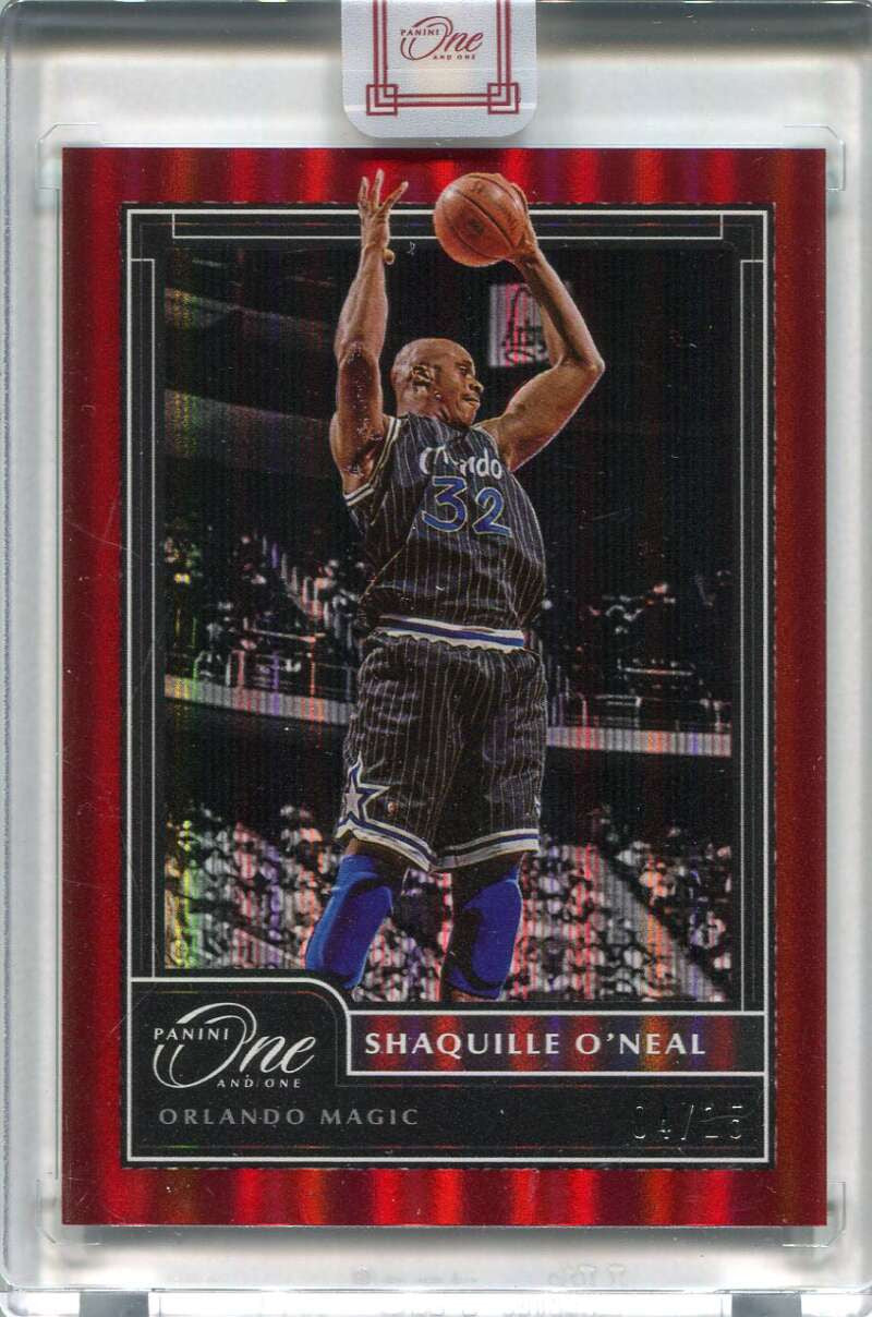 2020-21 Panini One &amp; One Red 157 Shaquille O'Neal 4/15