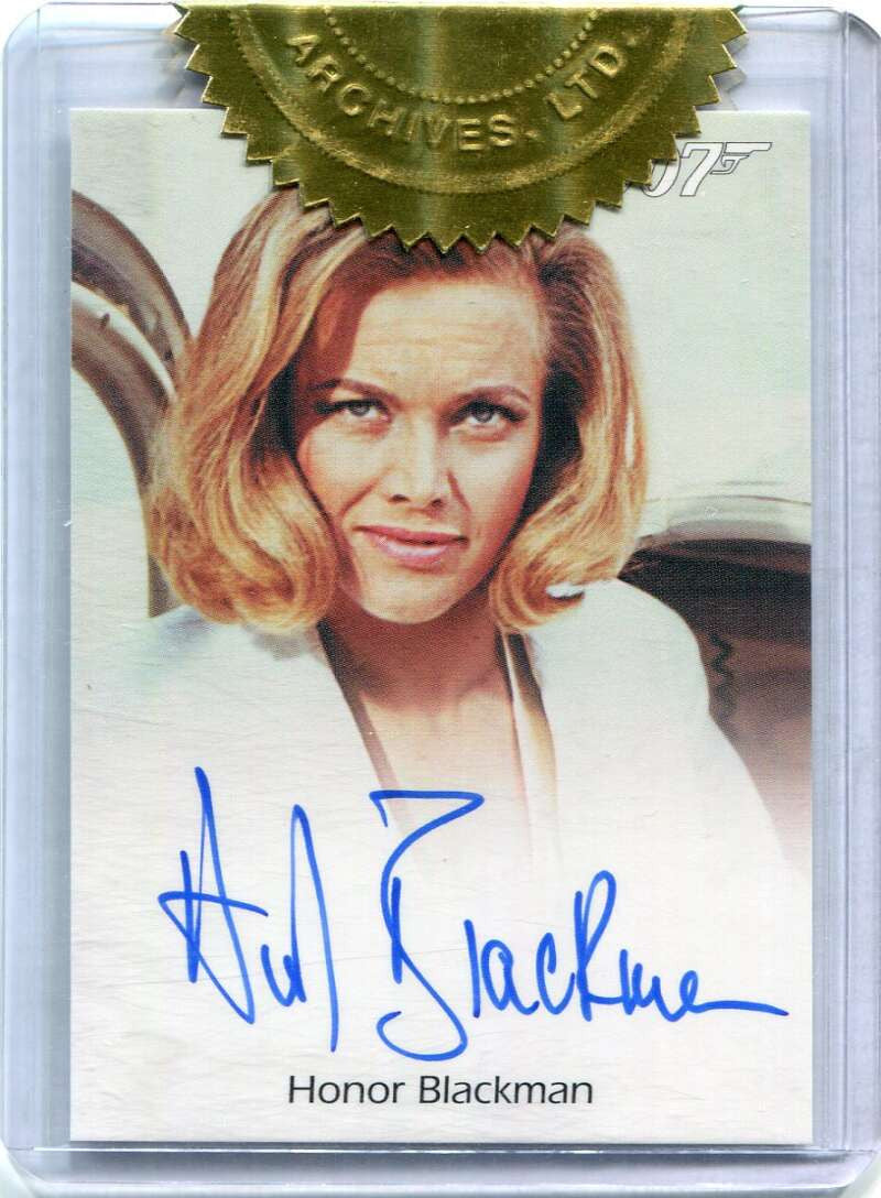 2012 James Bond 50th Anniversary Full Bleed Autographs NNO Honor Blackman Auto