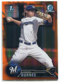 2016 Bowman Chrome Draft Orange Refractor bdc89 Corbin Burnes Rookie 11/25