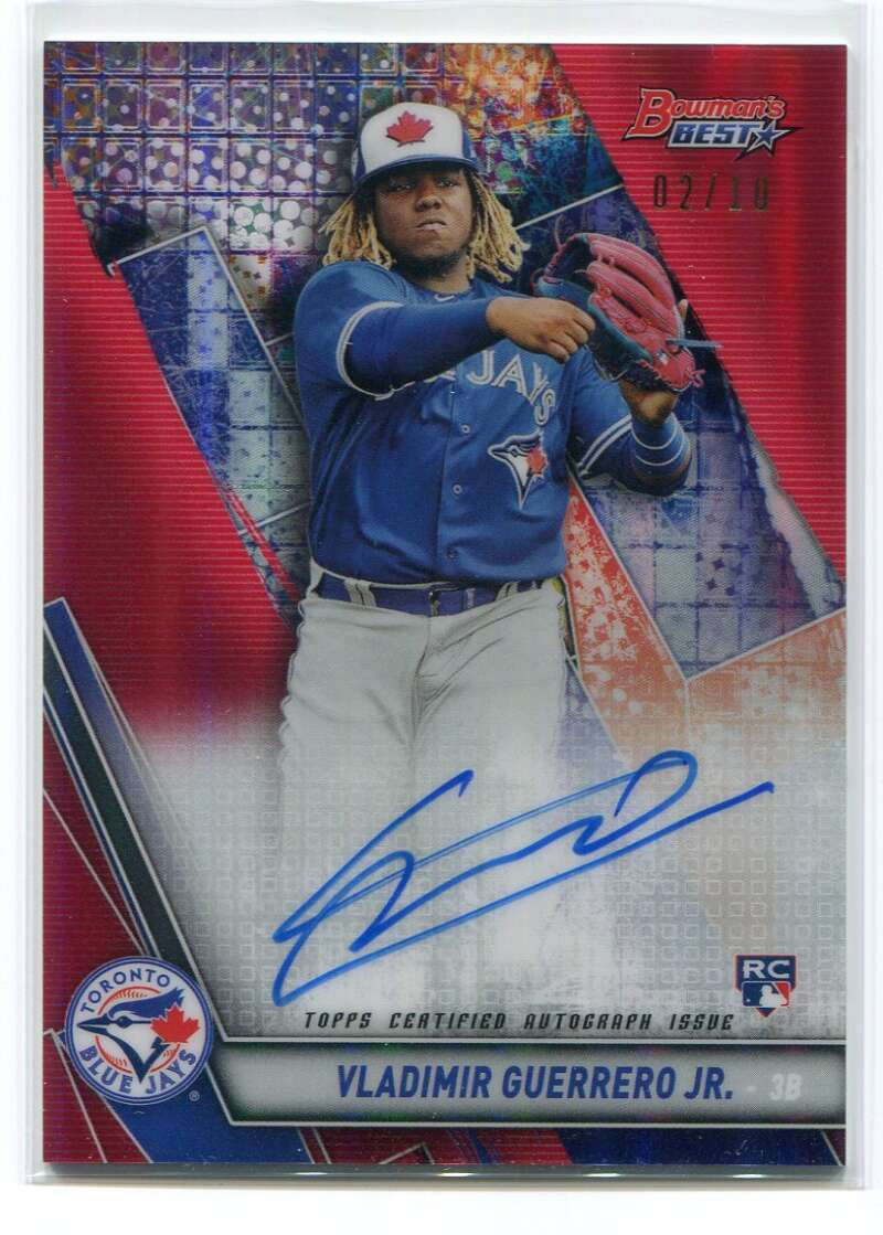 2019 Bowman's Best of '19 Red Refractor Vladimir Guerrero Jr. Rookie Auto 2/10