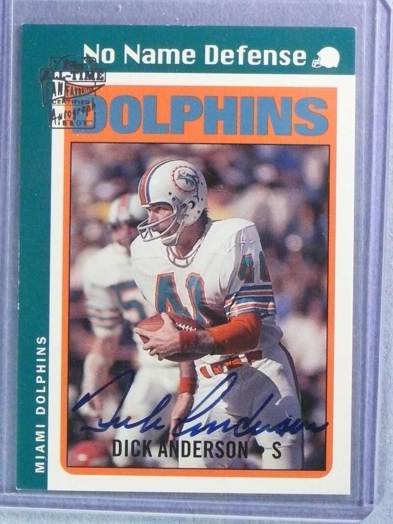 2004 Topps All-Time Fan Favorites Dick Anderson Autograph Auto #DA