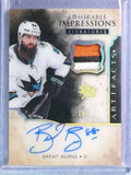 DELETE 116688 2019-20 UD Artifacts Admirable Impressions Brent Burns Patch Autograph #16/24