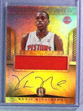 DELETE 116756 2012-13 Gold Standard Khris Middleton Rookie RC Jersey Autograph Auto #272