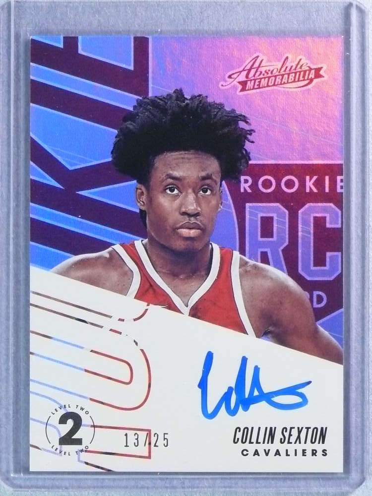 DELETE 116768 2018-19 Absolute Memorabilia Limitless Level 2 Collin Sexton Rookie RC Auto #/25