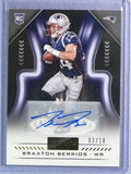 DELETE 116781 2018 Panini Playbook Rookie Signatures Gold Braxton Berrios Autograph #03/10