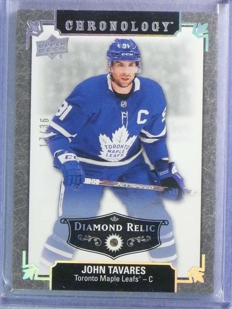 2019-20 UD Chronology Diamond Relic John Tavares #190