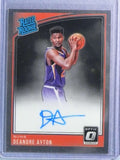 DELETE 116835 2018-19 Donruss Optic Rated Rookies Deandre Ayton Rookie RC Autograph Auto #157