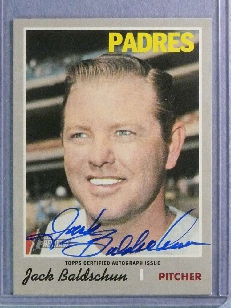 DELETE 116850 2019 Topps Heritage Real One Jack Baldschun Autograph Auto #ROAJB