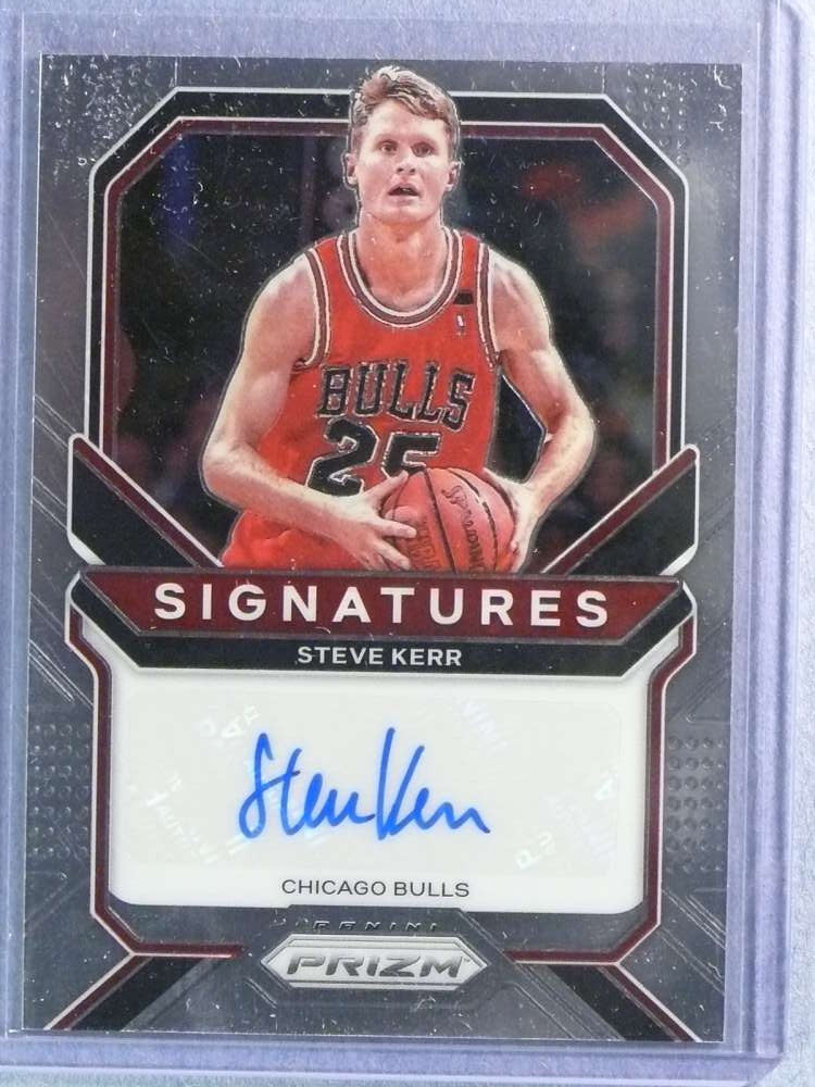 2020-21 Panini Prizm Basketball Signatures Steve Kerr autograph auto #SISKE