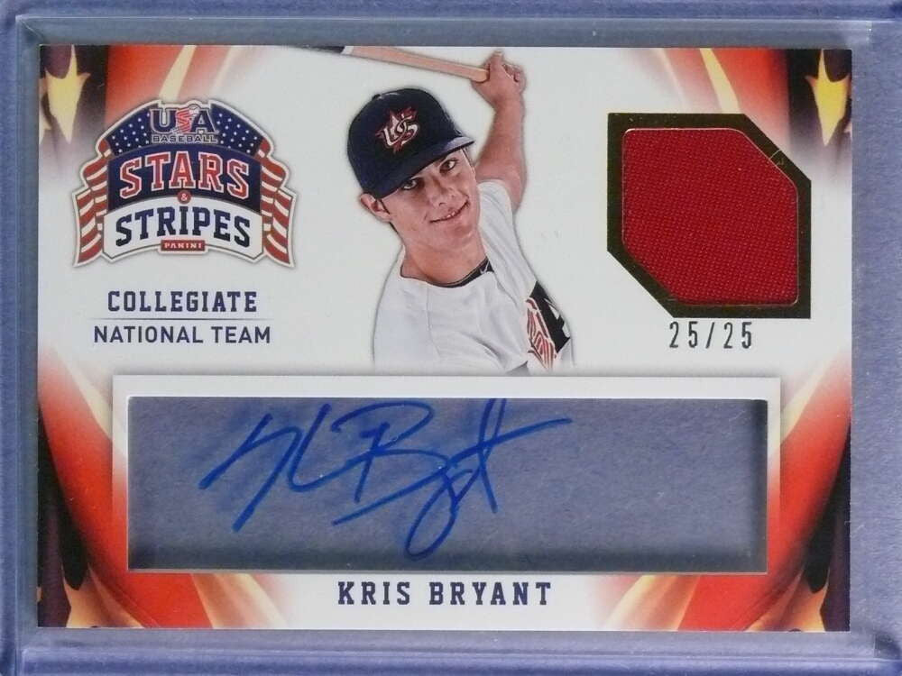 DELETE 116878 2015 USA Stars &amp; Stripes Collegiate Kris Bryant Patch Autograph Auto #25/25 #56