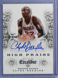2014-15 Panini Excalibur High Praise Clyde Drexler Autograph Auto #30