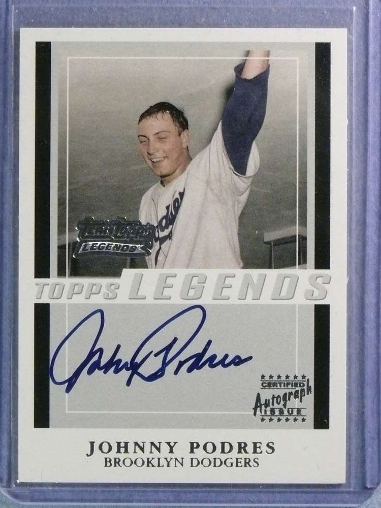 2003 Topps Team Legends Johnny Podres Autograph Auto #TTJPO