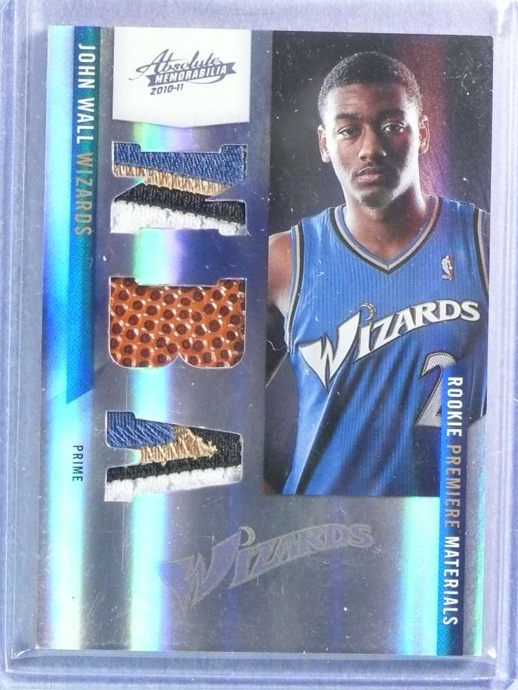 2010-11 Absolute Memorabilia Rookie Premiere Prime John Wall RC Patch Ball #4/10