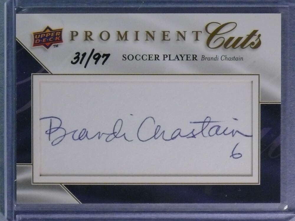 2009 Upper Deck Prominent Cuts Brandi Chastain Autograph Auto #31/97 #PCCHAS