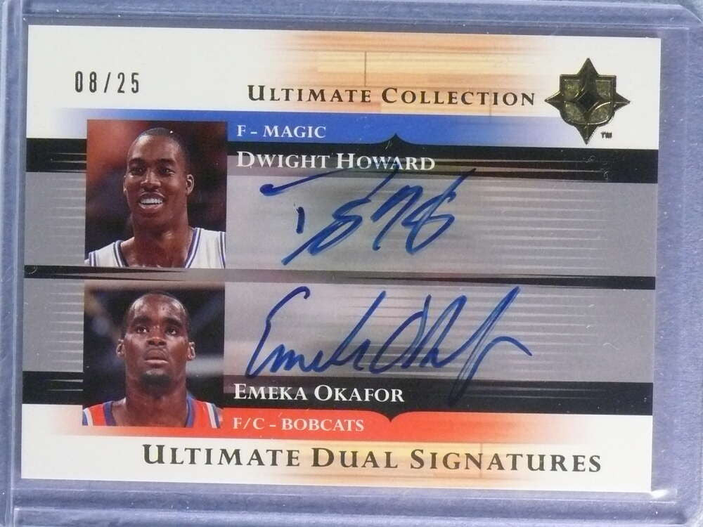 2005-06 Ultimate Collection Dual Dwight Howard Emeka Okafor auto #08/25