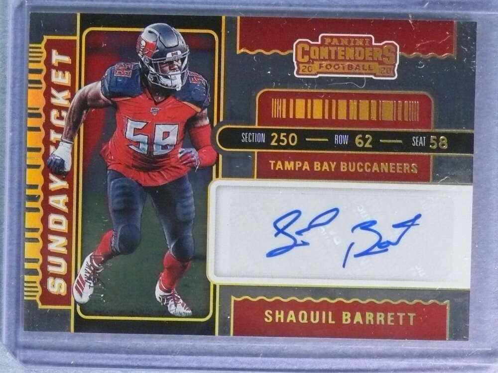 DELETE 116981 2020 Panini Contenders Sunday Ticket Shaquil Shaq Barrett Autograph #02/10