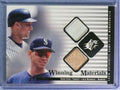 2000 Upper Deck Winning Materials Dual Derek Jeter Alex Rodriguez Base Bat #DJAR