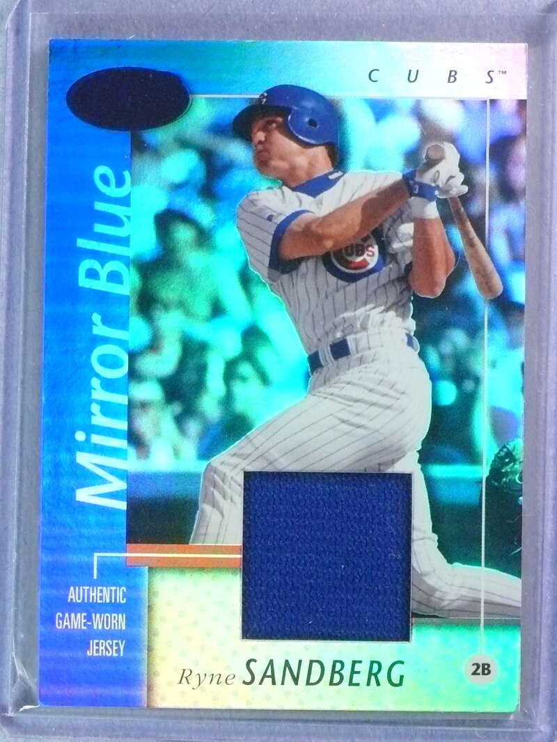 DELETE 117098 2002 Leaf Certified Mirror Blue Ryne Sandberg Jersey #47/75 #33