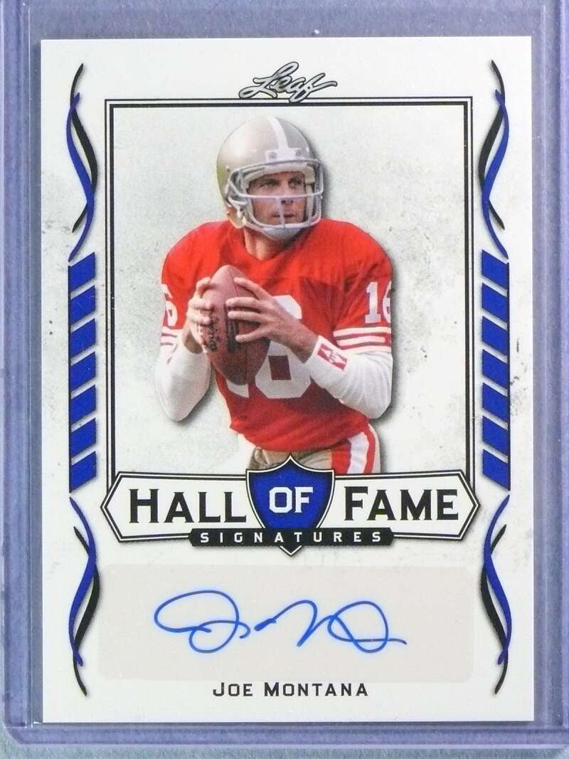 2021 Leaf Hall Of Fame Signatures Joe Montana Autograph Auto #HOFJMI ID: 117148