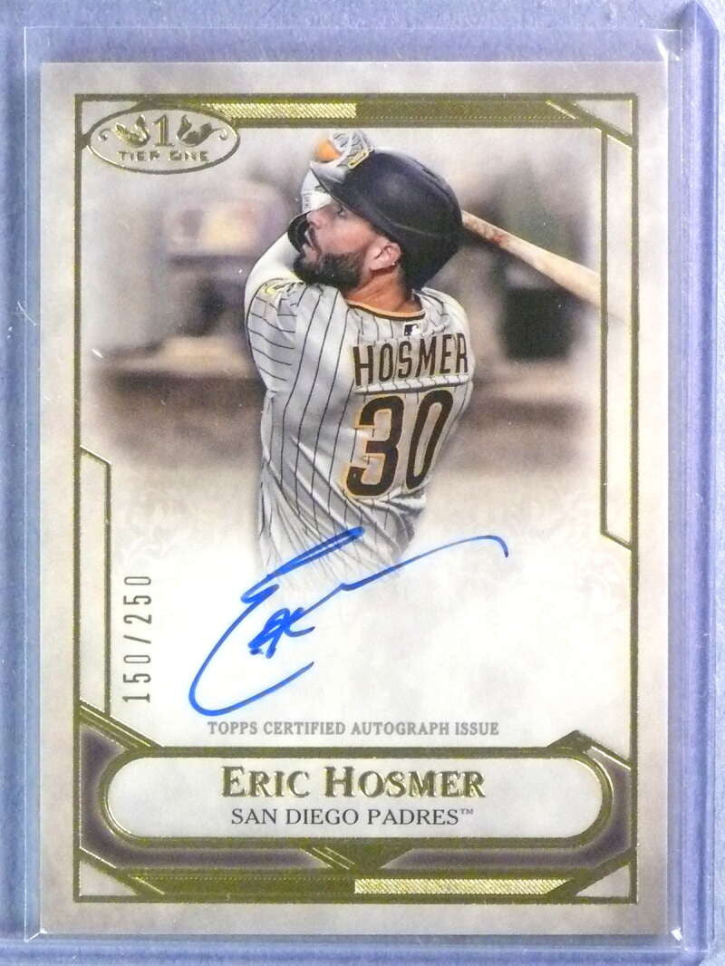 2021 Topps Tier One Talent Eric Hosmer Autograph Auto #150/250 #T1TAEHO