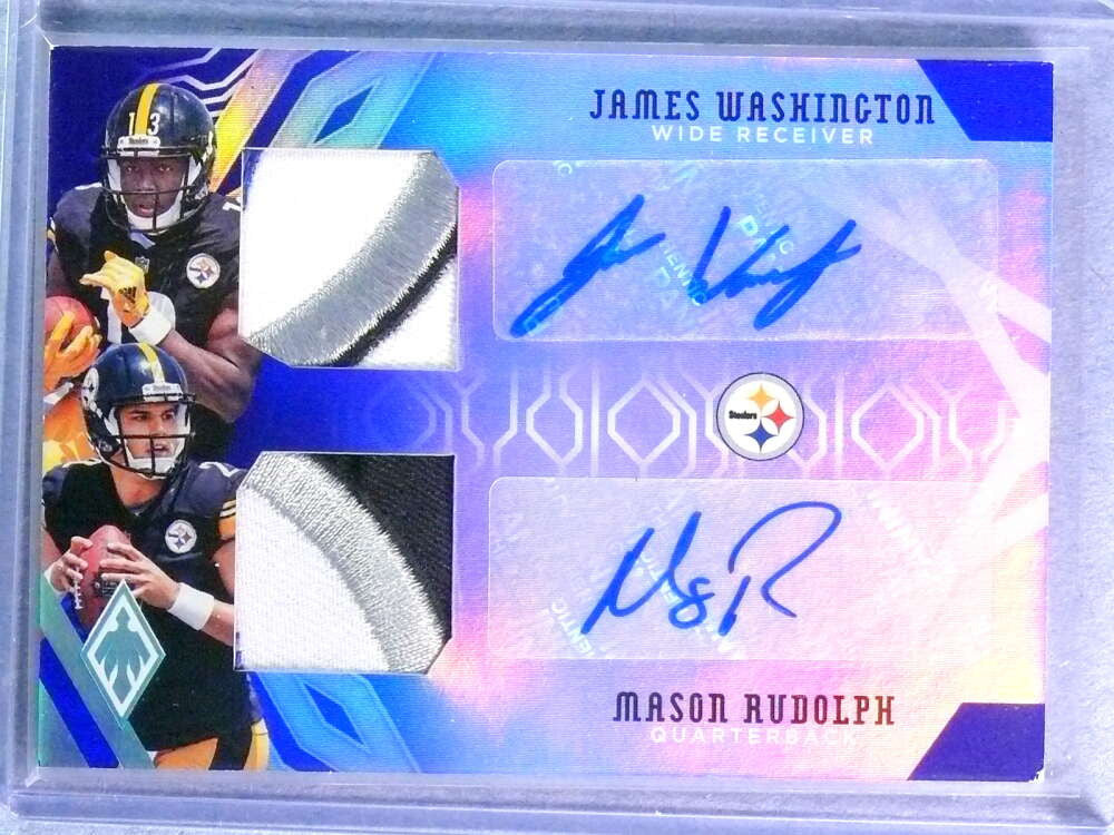 2018 Phoenix Super Prime James Washington Mason Rudolph Patch Autograph #1/1