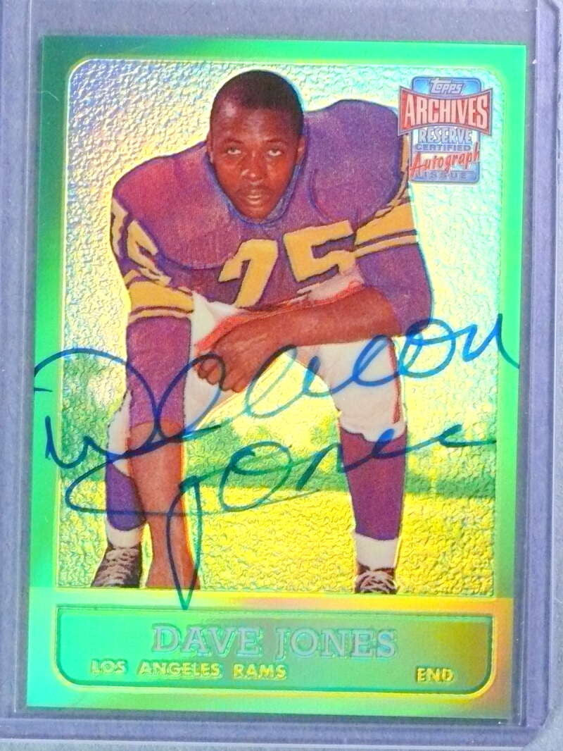 2001 Topps Archives Reserve Dave Jones Autograph Auto #ARADJ