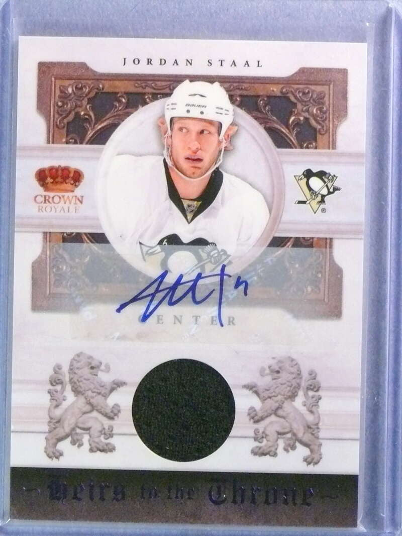 2010-11 Crown Royale Heirs To The Throne Jordan Staal Jersey Autograph #35/50